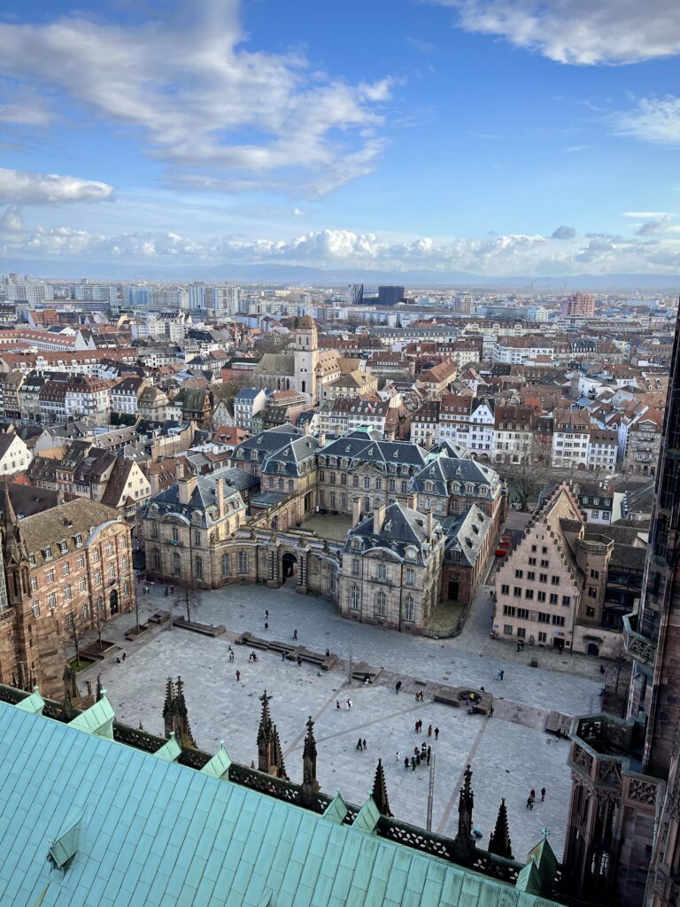 Blick auf das historische Zentrum Straßburgs