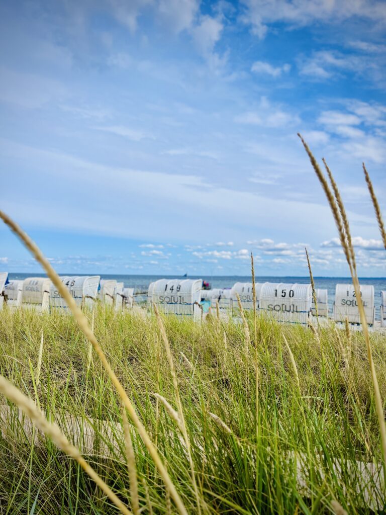 Strand mit Strandkörben in Grömitz
